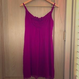 Beth Bowley: Gorgeous magenta silk dress